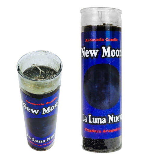 Prepared 7 Day Candle, New Moon, by Mama Mojo