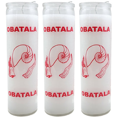 7 Day Candle, Orisha Obatala (White)