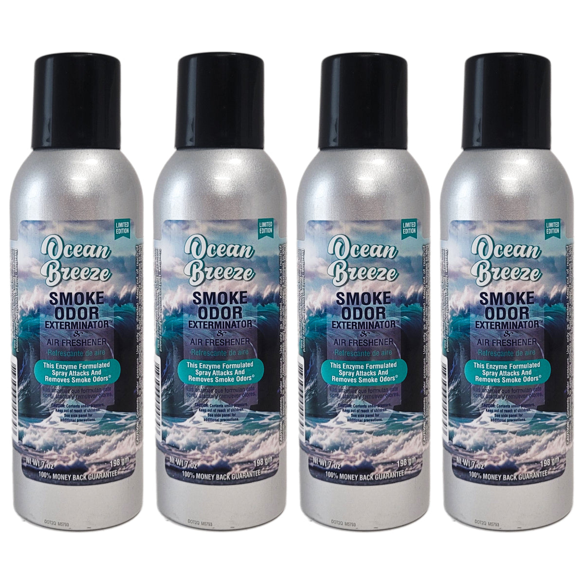 Ocean Breeze Scent 7oz Smoke Odor Exterminator Aerosol Can Spray