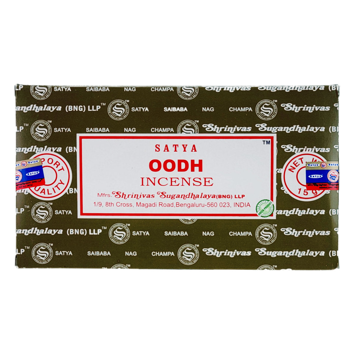 Oodh Scent Incense Sticks by Satya BNG, 15g Packs