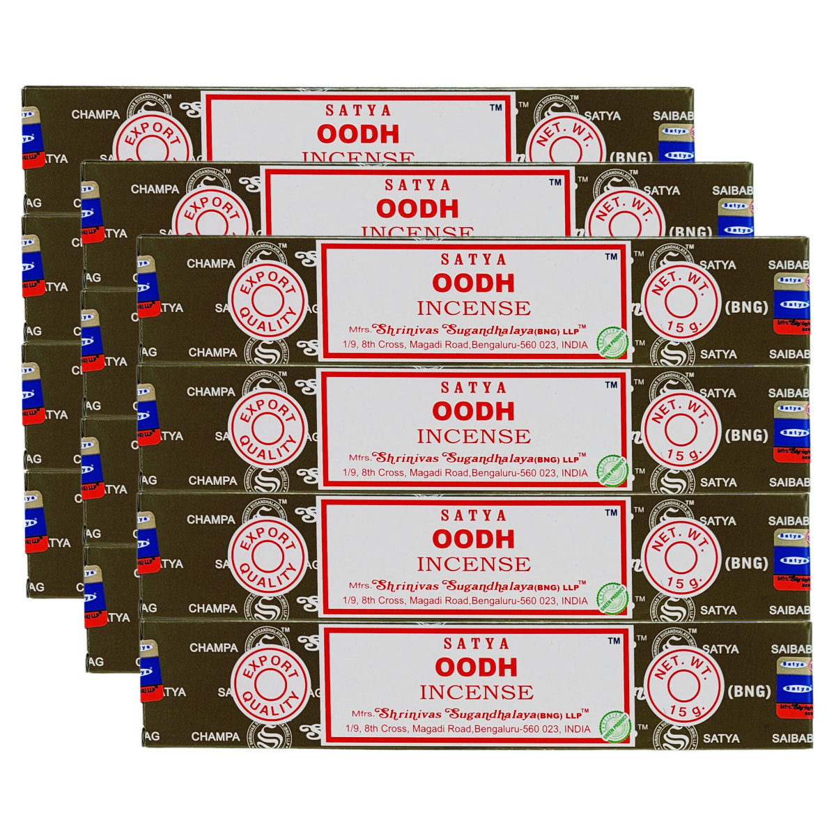 Oodh Scent Incense Sticks by Satya BNG, 15g Packs
