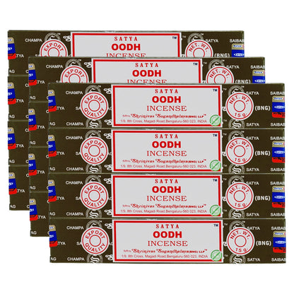 Oodh Scent Incense Sticks by Satya BNG, 15g Packs