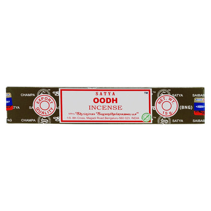 Oodh Scent Incense Sticks by Satya BNG, 15g Packs