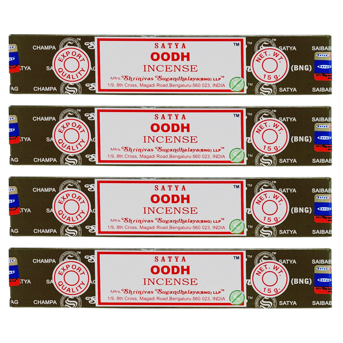 Oodh Scent Incense Sticks by Satya BNG, 15g Packs