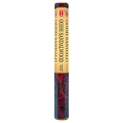 HEM Incense Sticks 20-Stick Hex Packs, Oodh Sandalwood