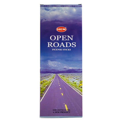 HEM Incense Sticks 20-Stick Hex Packs, Open Roads