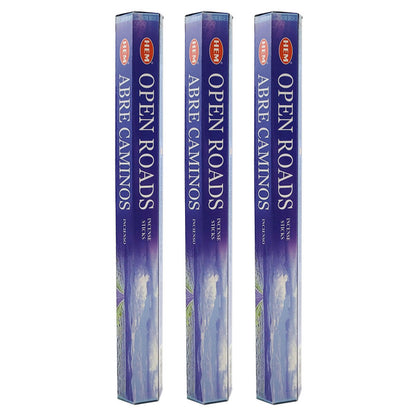 HEM Incense Sticks 20-Stick Hex Packs, Open Roads