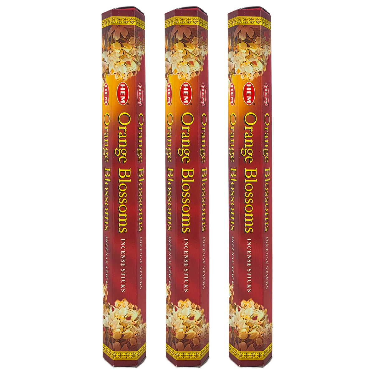 HEM Incense Sticks 20-Stick Hex Packs, Orange Blossoms