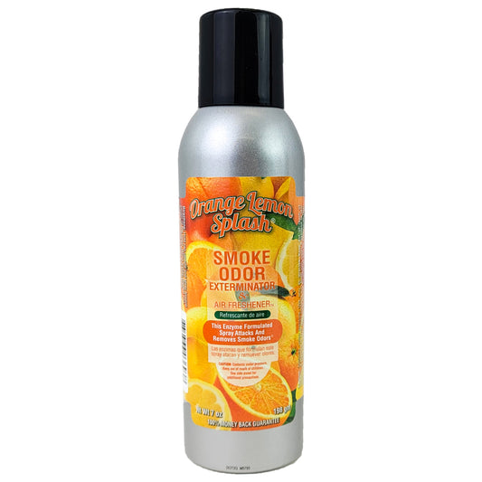 Orange Lemon Splash Scent 7oz Smoke Odor Exterminator Aerosol Can Spray