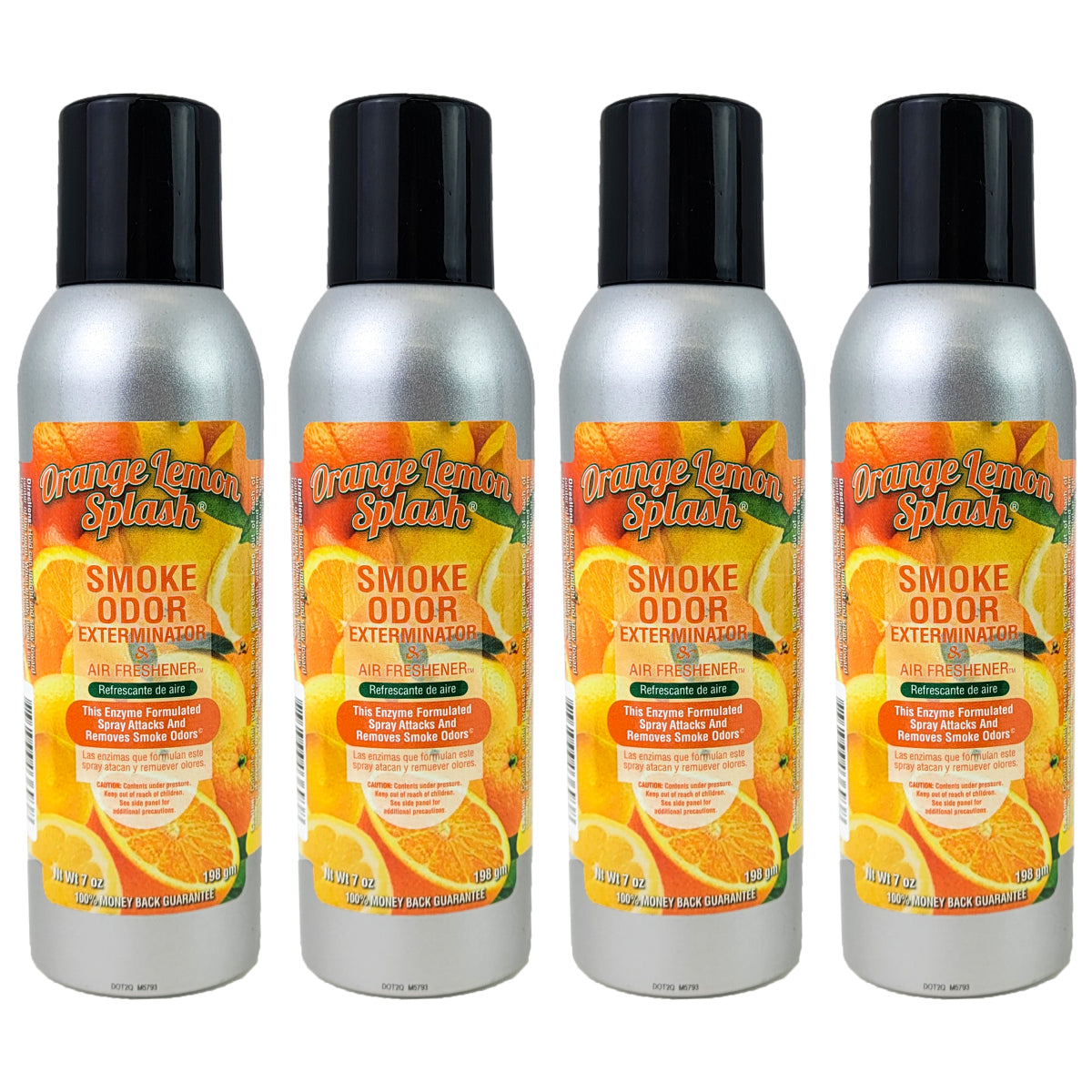 Orange Lemon Splash Scent 7oz Smoke Odor Exterminator Aerosol Can Spray