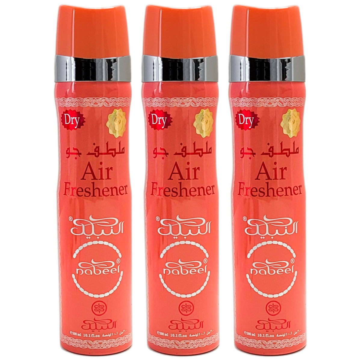Original Scent Dry Aerosol Air Freshener Spray, 300ml, by Nabeel