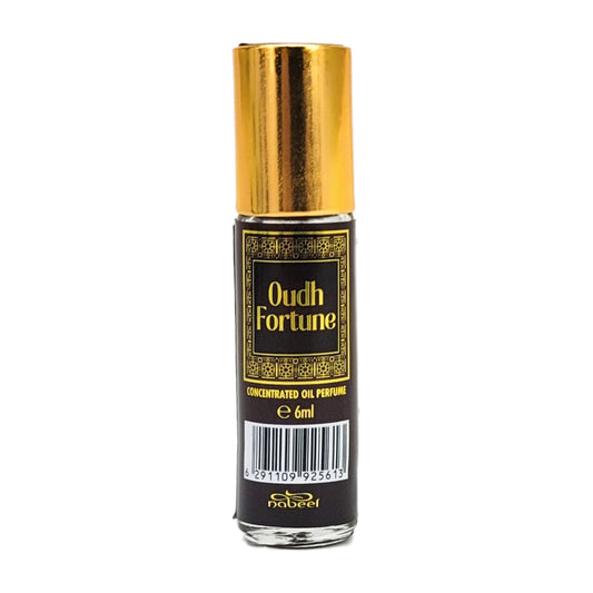 6ml Roll-On Body Oil Perfume, Oudh Fortune Scent by Nabeel
