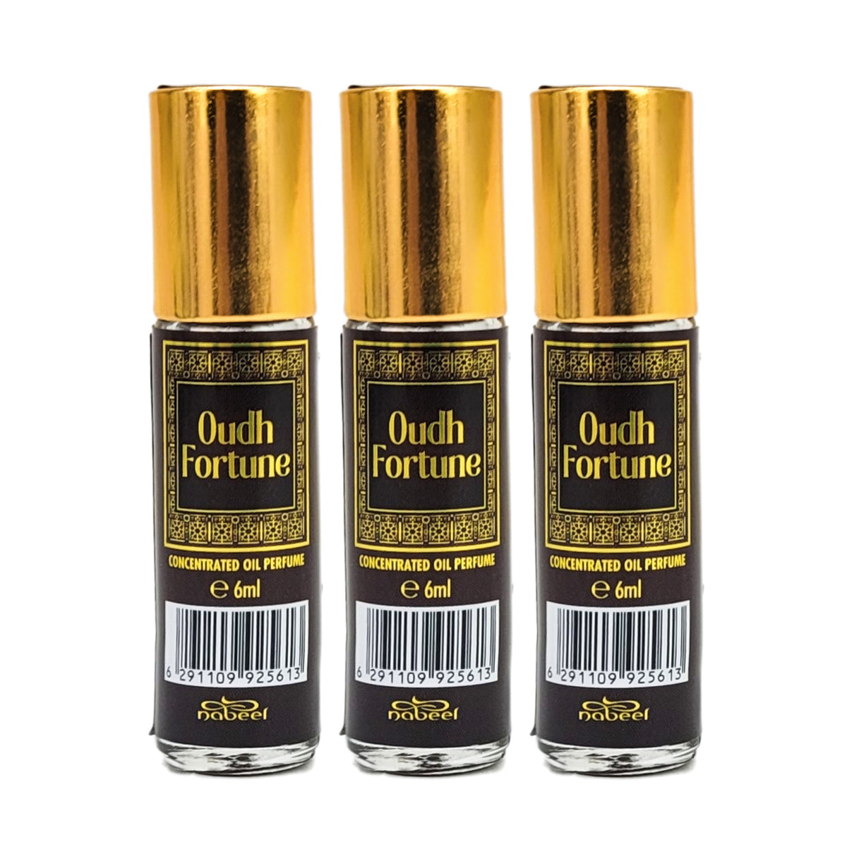 6ml Roll-On Body Oil Perfume, Oudh Fortune Scent by Nabeel