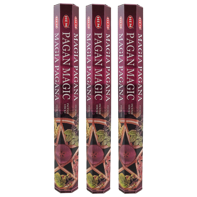 HEM Incense Sticks 20-Stick Hex Packs, Pagan Magic