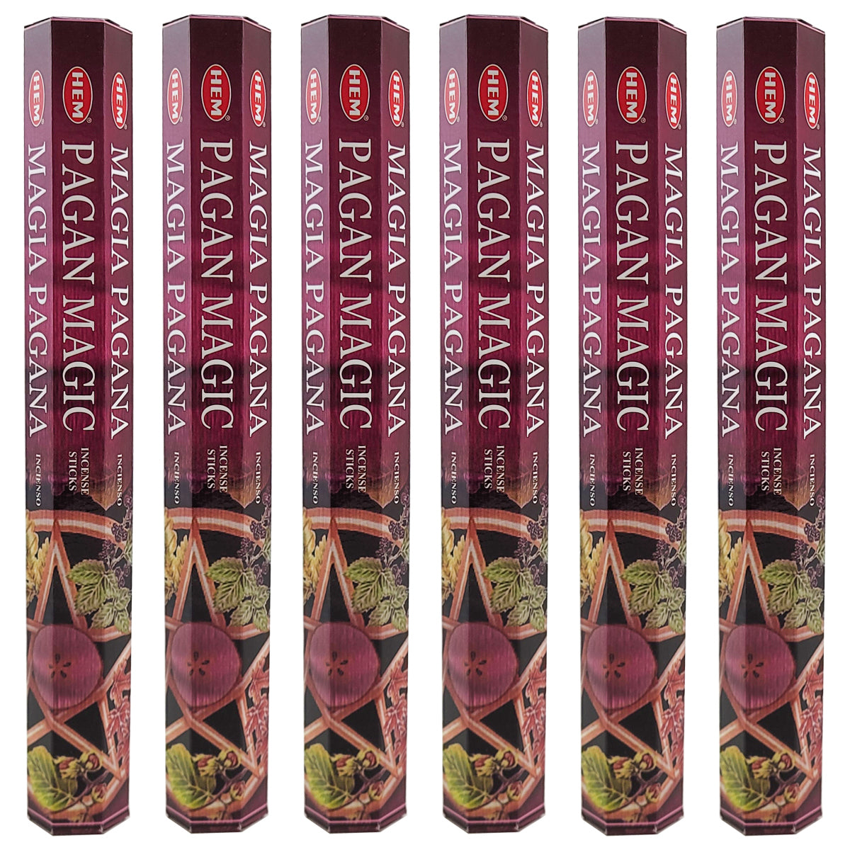 HEM Incense Sticks 20-Stick Hex Packs, Pagan Magic