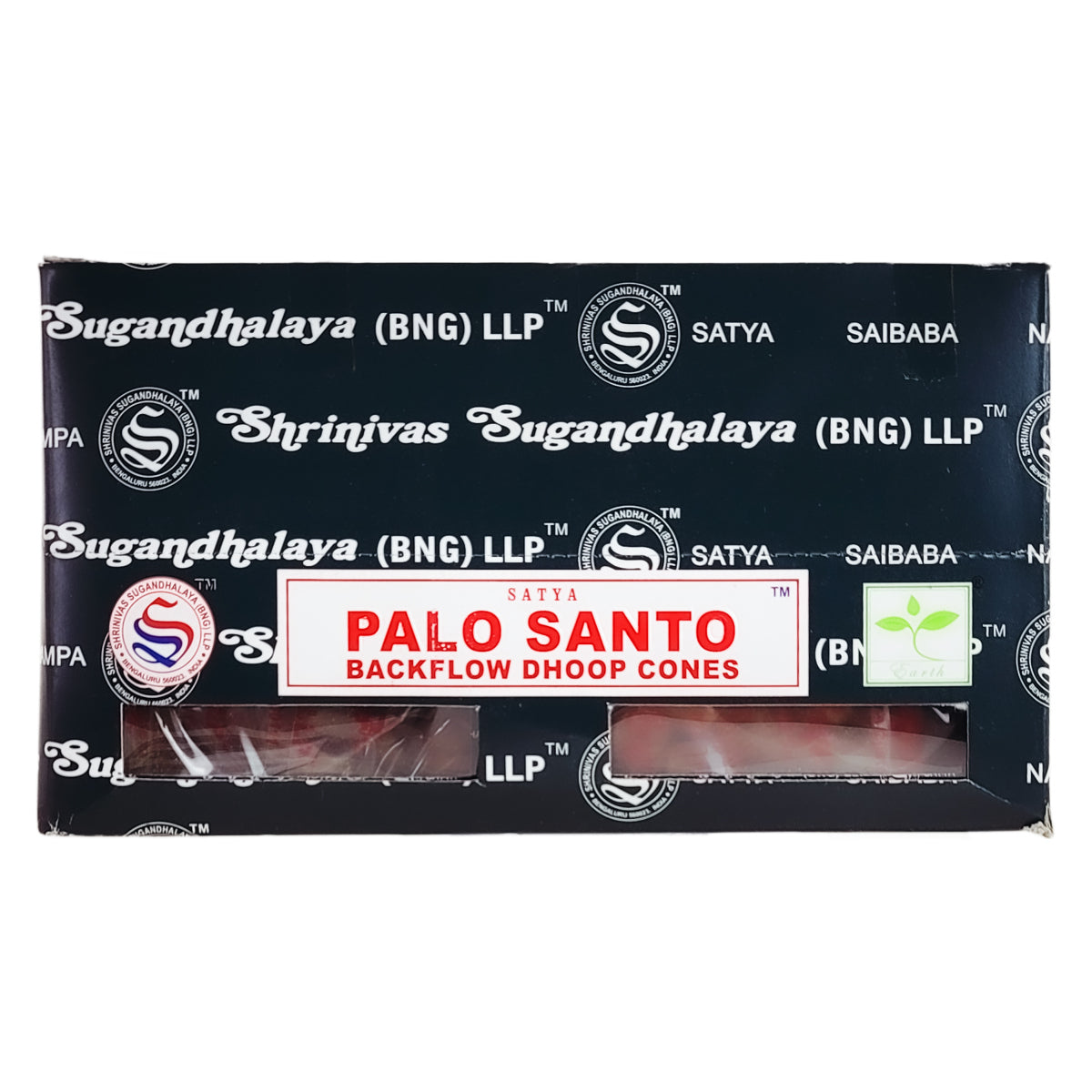 Satya BNG Palo Santo Backflow Cones, 24ct Packs