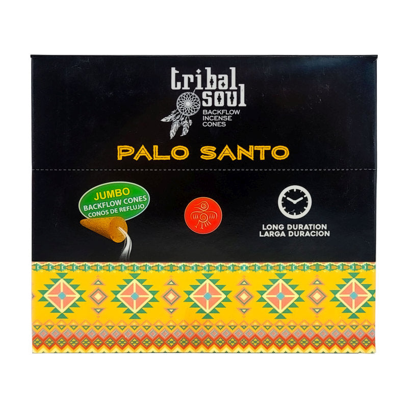 Tribal Soul Jumbo Backflow Incense Cones, Palo Santo 10ct Pack