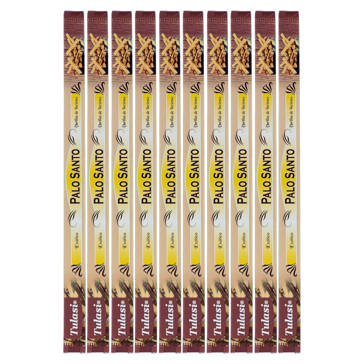 Palo Santo Tulasi 9" Incense Sticks, 8ct Square Packs