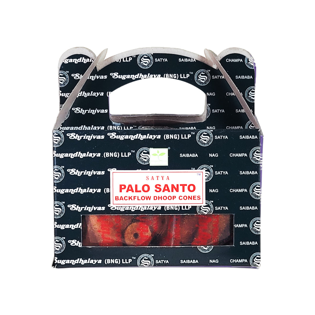 Satya BNG Palo Santo Backflow Cones, 24ct Packs