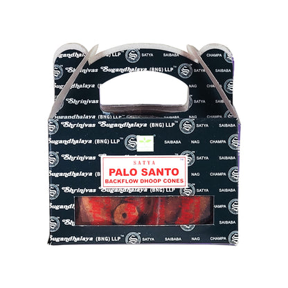 Satya BNG Palo Santo Backflow Cones, 24ct Packs