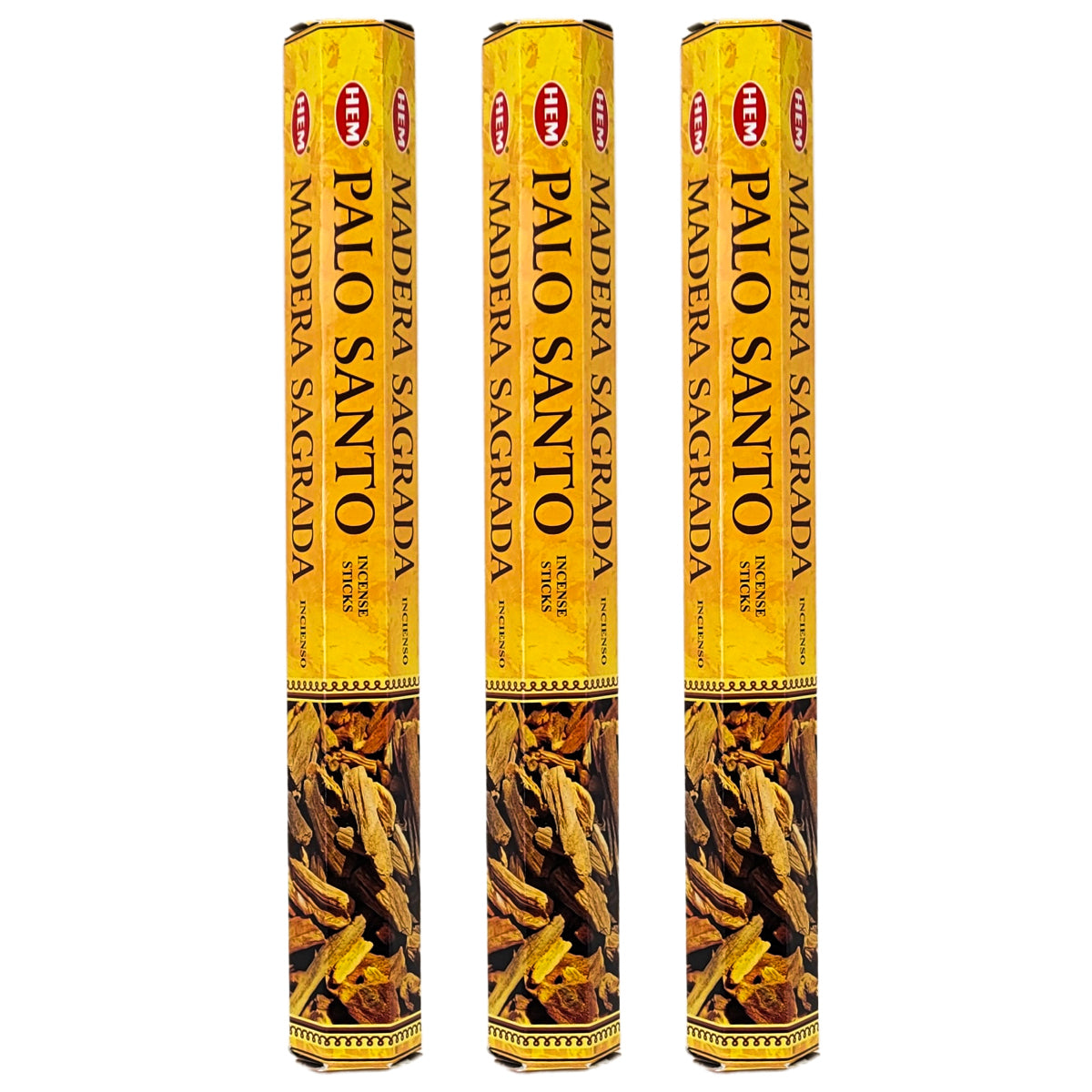 HEM Incense Sticks 20-Stick Hex Packs, Palo Santo