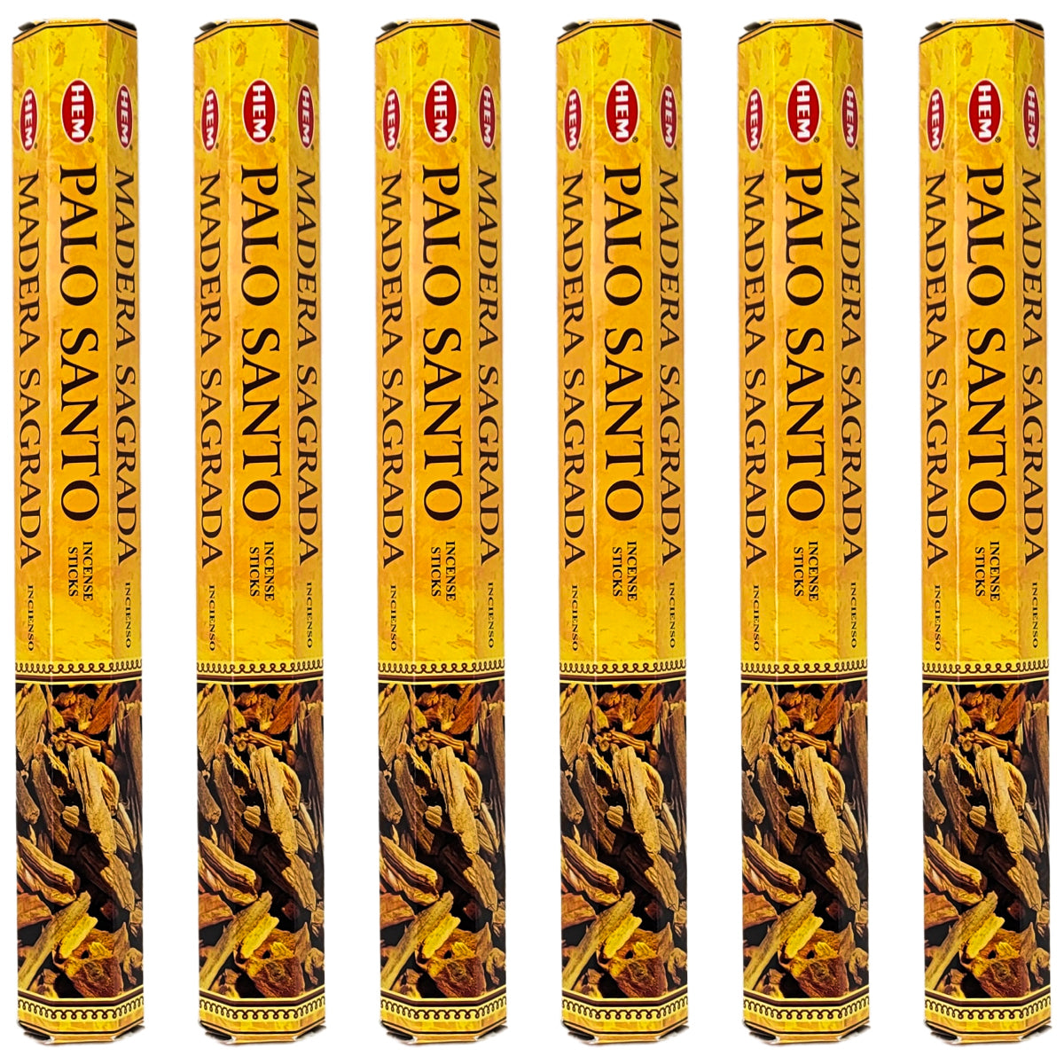 HEM Incense Sticks 20-Stick Hex Packs, Palo Santo