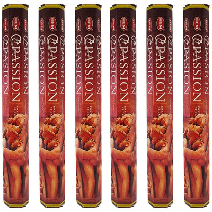 HEM Incense Sticks 20-Stick Hex Packs, Passion