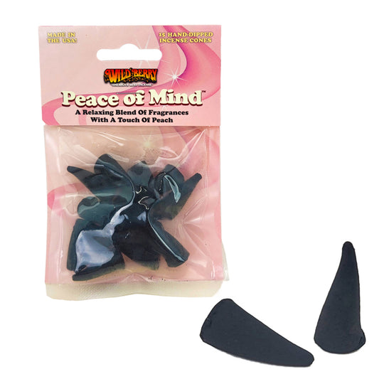 Peace Of Mind Wild Berry Incense Cones, 15ct Packs