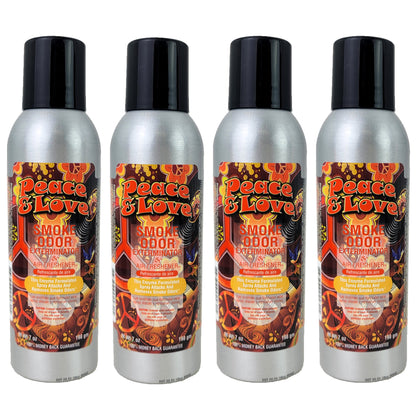 Peace & Love Scent 7oz Smoke Odor Exterminator Aerosol Can Spray