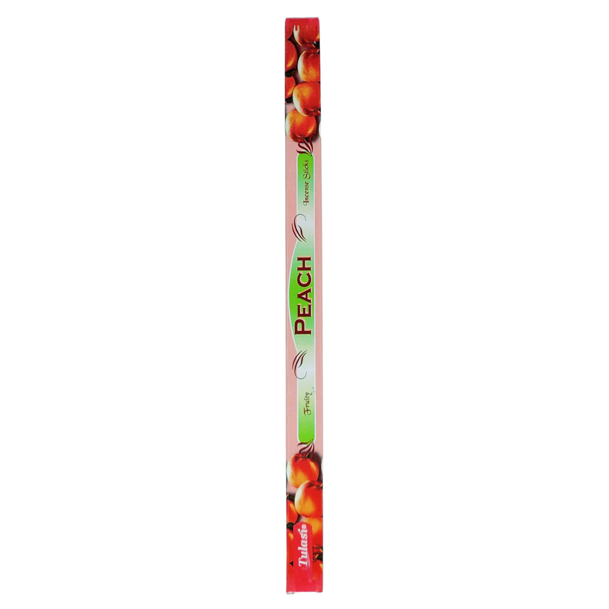 Peach Tulasi 9" Incense Sticks, 8ct Square Packs