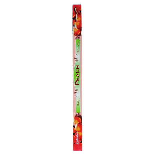 Peach Tulasi 9" Incense Sticks, 8ct Square Packs