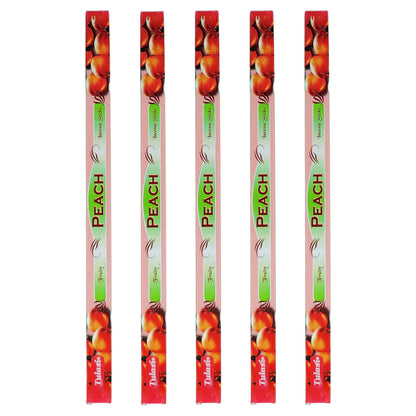 Peach Tulasi 9" Incense Sticks, 8ct Square Packs