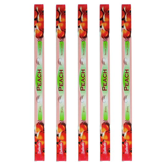 Peach Tulasi 9" Incense Sticks, 8ct Square Packs