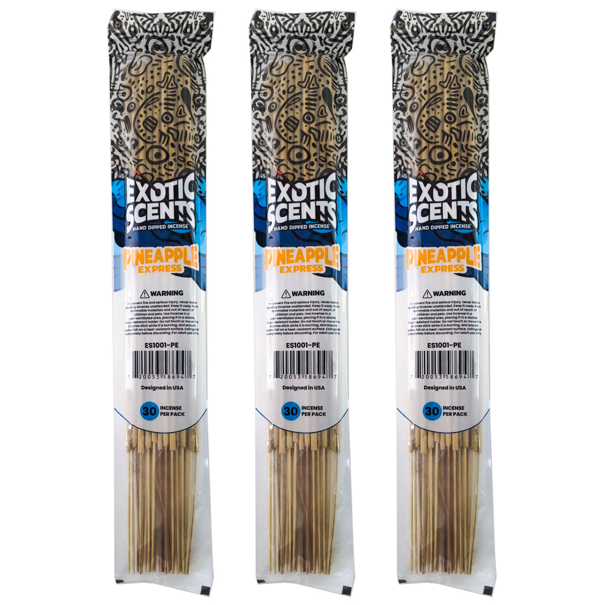 Pineapple Express Scent 19" Exotic Scents Jumbo Incense