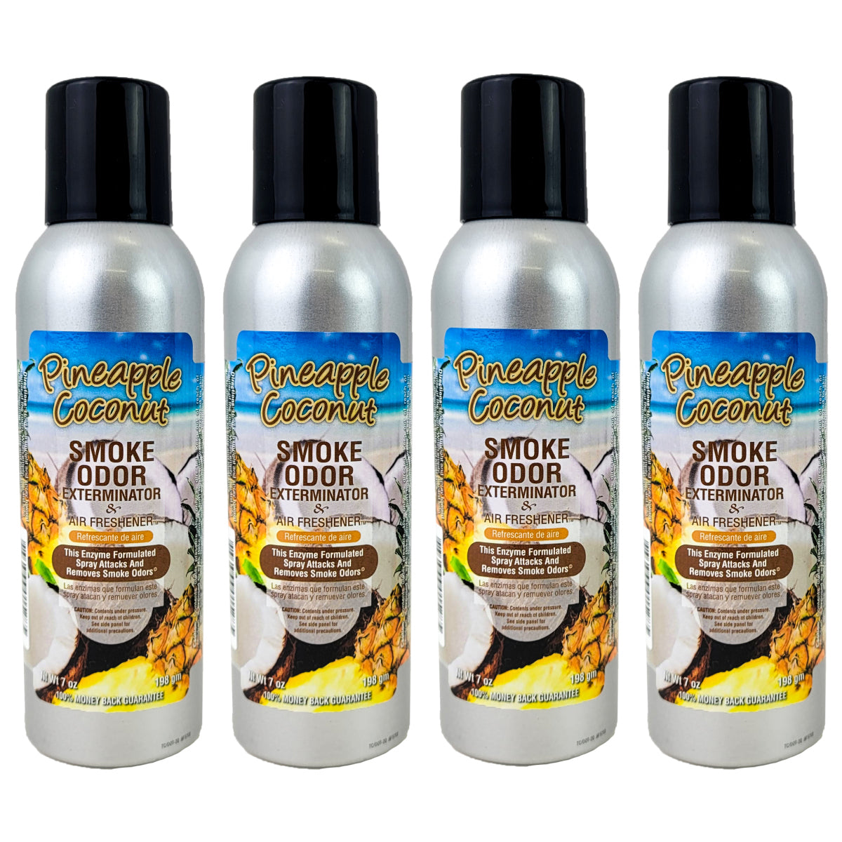 Pineapple Coconut Scent 7oz Smoke Odor Exterminator Aerosol Can Spray