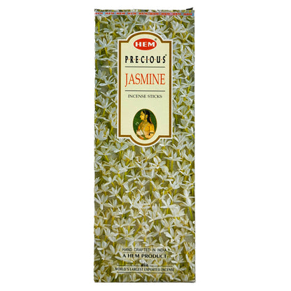 HEM Incense Sticks 20-Stick Hex Packs, Precious Jasmine
