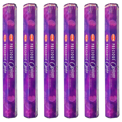 HEM Incense Sticks 20-Stick Hex Packs, Precious Opium