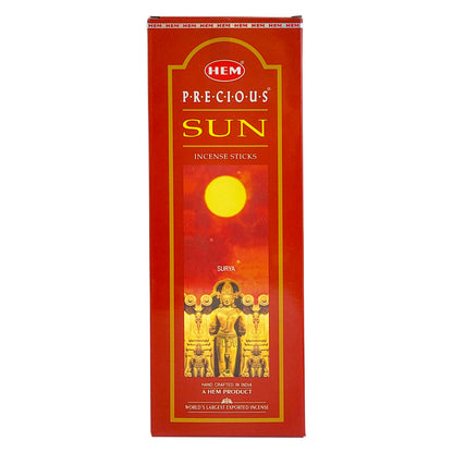 HEM Incense Sticks 20-Stick Hex Packs, Precious Sun