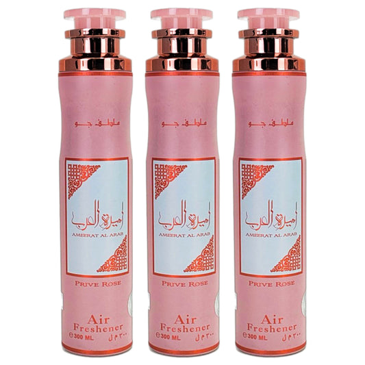 Prive Rose Aerosol Air Freshener Spray, 300ml, by Lattafa