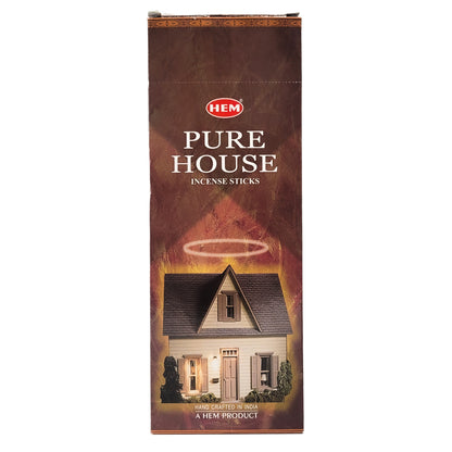 HEM Incense Sticks 20-Stick Hex Packs, Pure House