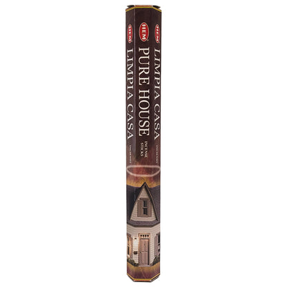 HEM Incense Sticks 20-Stick Hex Packs, Pure House