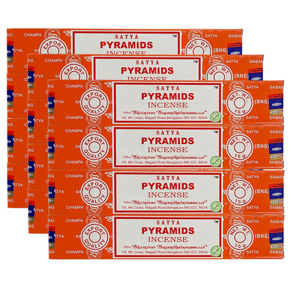 Pyramids Scent Incense Sticks by Satya BNG, 15g Packs