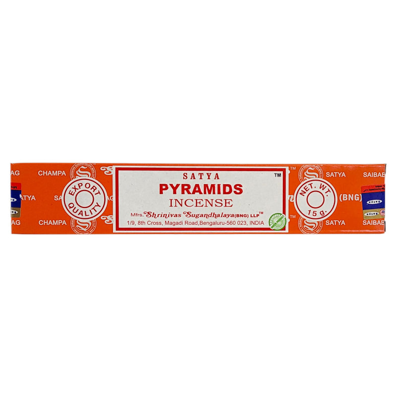 Pyramids Scent Incense Sticks by Satya BNG, 15g Packs