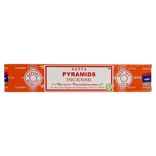 Pyramids Scent Incense Sticks by Satya BNG, 15g Packs