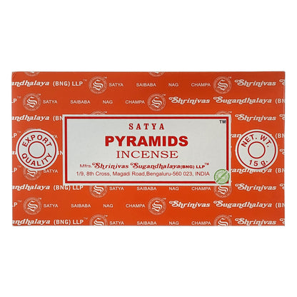 Pyramids Scent Incense Sticks by Satya BNG, 15g Packs