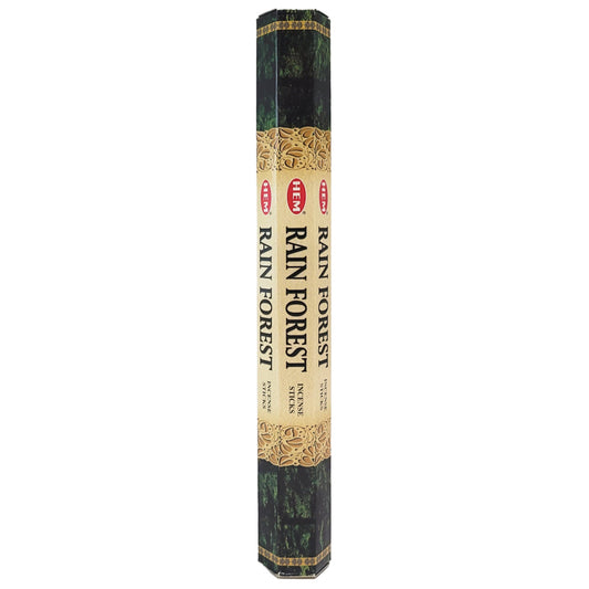 HEM Incense Sticks 20-Stick Hex Packs, Rain Forest