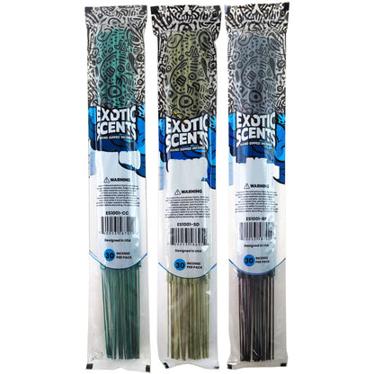ASSORTED Scent 19" Exotic Scents Jumbo Incense