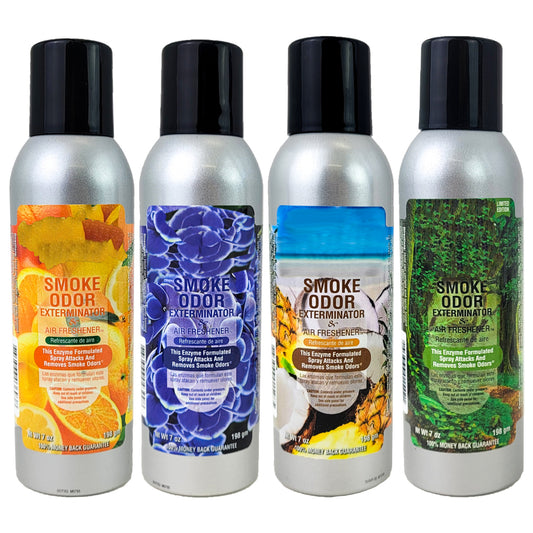 ASSORTED 7oz Smoke Odor Exterminator Spray Aerosol Can, by Tobacco Outlet Products
