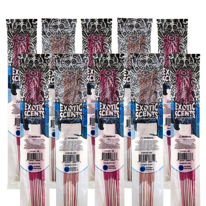 10 Packs Assorted 11" Exotic Scents Incense