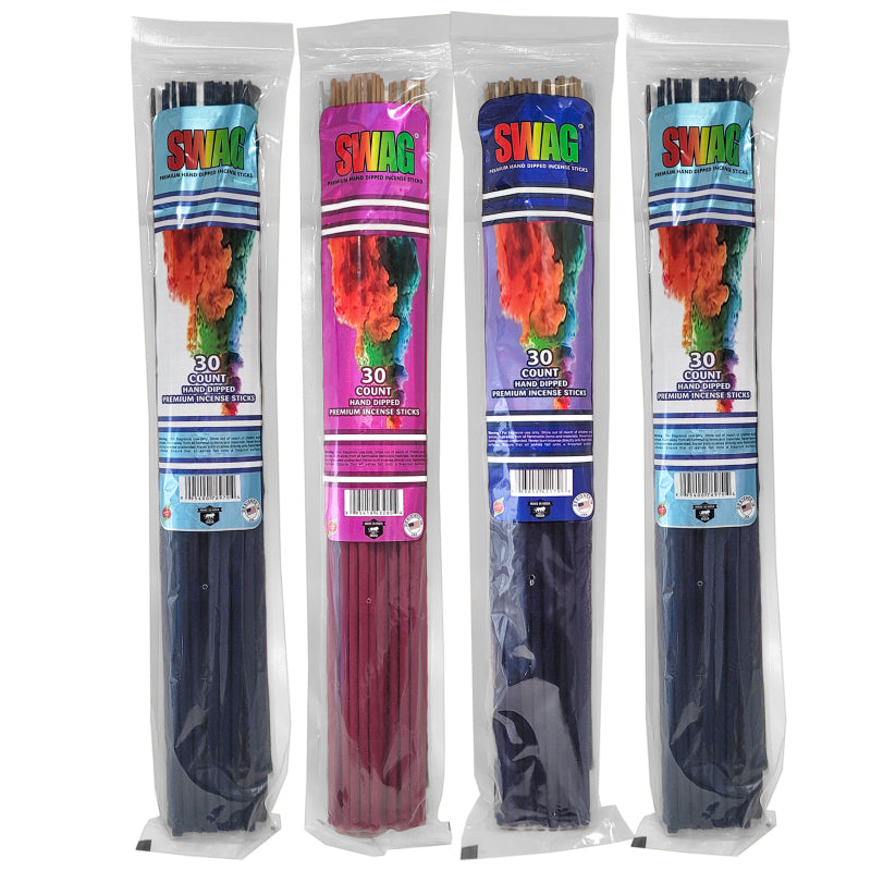 4-Pack ASSORTED 19" SWAG Jumbo Incense